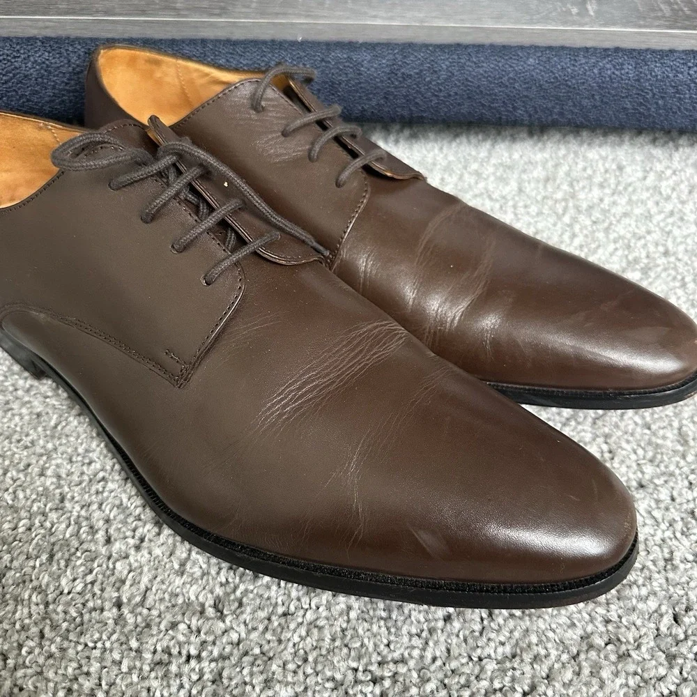 Carlos by Carlos Santana Men's Power Plain Derby Oxford Shoes Size‎ 14
